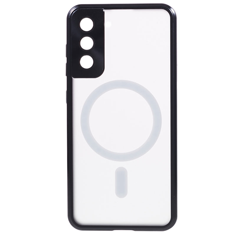 For Samsung Galaxy S21 5G Double-sided Protection Case Magnetic Metal Frame Tempered Glass Back Frosted PC Phone Cover For Samsung Galaxy S21 5G Double-sided Protection Case Magnetic Metal Frame Tempered Glass Back Frosted PC Phone Cover